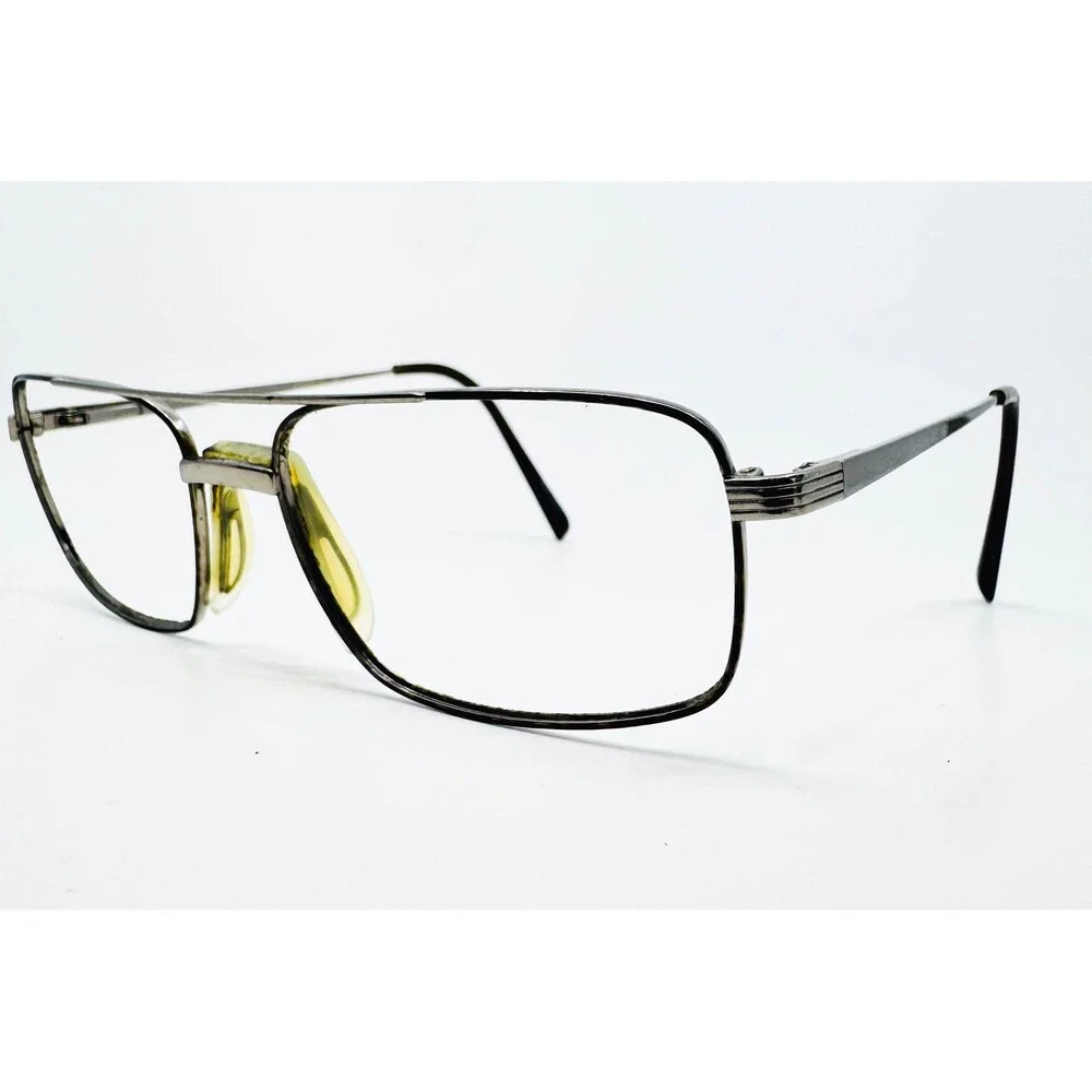 Charmant Eyeglasses Mens Silver Titanium Square Frame CH11424 54-17-145